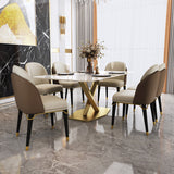 Glam Rectangle Table Set 1/2/5/6/7 Pieces Dining Set for Kitchen