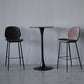 Bucket Footrest Counter Bar Stool Industrial PU Upholstery Low Back Indoor Counter Stool