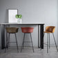 Indoor Leather Bar & Counter Stool Industrial Footrest Low Back Bucket Counter Chair Clearhalo 'Bar Furniture' 'Bar Stools' 'bar_stools' 'furn' 'furn_bar_stools' 'Furniture' 'Kitchen & Dining Furniture' 6122436