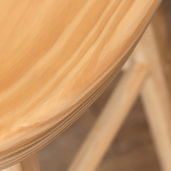 Moderno sgabello da bancone senza armi senza braccio sgabello da bar in legno con sedile in legno e pedale