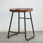 Industrial Indoor Solid Wood Stool Footrest Backless Contoured Seat Dining Stool Clearhalo 'Bar Furniture' 'Bar Stools' 'bar_stools' 'furn' 'furn_bar_stools' 'Furniture' 'Kitchen & Dining Furniture' 6122707