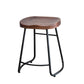 Industrial Indoor Solid Wood Stool Footrest Backless Contoured Seat Dining Stool Clearhalo 'Bar Furniture' 'Bar Stools' 'bar_stools' 'furn' 'furn_bar_stools' 'Furniture' 'Kitchen & Dining Furniture' 6122710