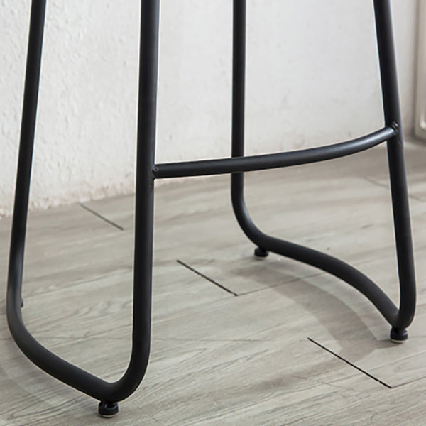 Industrial Indoor Solid Wood Stool Footrest Backless Contoured Seat Dining Stool Clearhalo 'Bar Furniture' 'Bar Stools' 'bar_stools' 'furn' 'furn_bar_stools' 'Furniture' 'Kitchen & Dining Furniture' 6122714