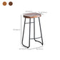 Industrial Indoor Solid Wood Stool Footrest Backless Contoured Seat Dining Stool Clearhalo 'Bar Furniture' 'Bar Stools' 'bar_stools' 'furn' 'furn_bar_stools' 'Furniture' 'Kitchen & Dining Furniture' 6122731