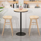 Tabouret de comptoir moderne d'intérieur, repose-pieds en bois massif, siège de selle