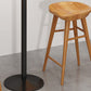 Tabouret de comptoir moderne d'intérieur, repose-pieds en bois massif, siège de selle