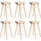 Tabouret de comptoir moderne d'intérieur, repose-pieds en bois massif, siège de selle