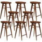 Tabouret de comptoir moderne d'intérieur, repose-pieds en bois massif, siège de selle