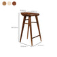 Tabouret de comptoir moderne d'intérieur, repose-pieds en bois massif, siège de selle
