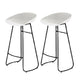 Modern Footrest Counter-height Stool Indoor Plastic and Metal Bucket Counter Chair