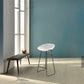 Modern Footrest Counter-height Stool Indoor Plastic and Metal Bucket Counter Chair