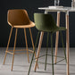 Milk Tea Shop Footrest Stool Nordic Style Matte Finish Metal Bar Stool