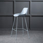 Milk Tea Shop Footrest Stool Nordic Style Matte Finish Metal Bar Stool