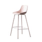 Milk Tea Shop Footrest Stool Nordic Style Matte Finish Metal Bar Stool
