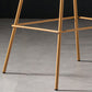 Milk Tea Shop Footrest Stool Nordic Style Matte Finish Metal Bar Stool