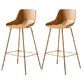 Milk Tea Shop Footrest Stool Nordic Style Matte Finish Metal Bar Stool