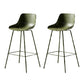 Milk Tea Shop Footrest Stool Nordic Style Matte Finish Metal Bar Stool