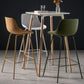 Milk Tea Shop Footrest Stool Nordic Style Matte Finish Metal Bar Stool