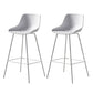 Milk Tea Shop Footrest Stool Nordic Style Matte Finish Metal Bar Stool