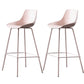 Milk Tea Shop Footrest Stool Nordic Style Matte Finish Metal Bar Stool