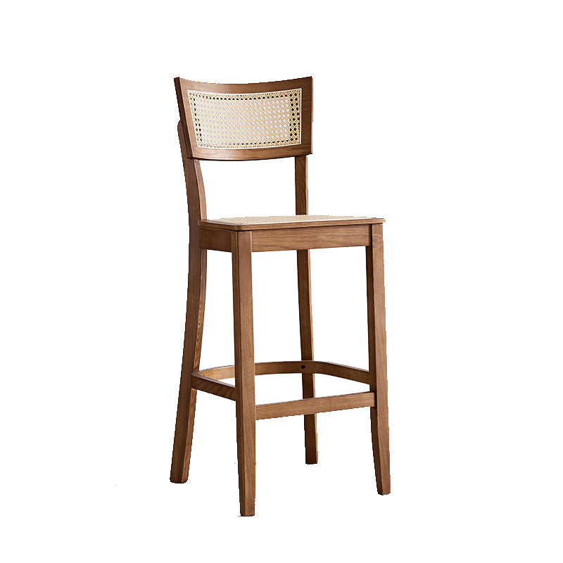 Contemporary Bar Stool Wooden Counter Bar Stool with Wood Legs for Bar