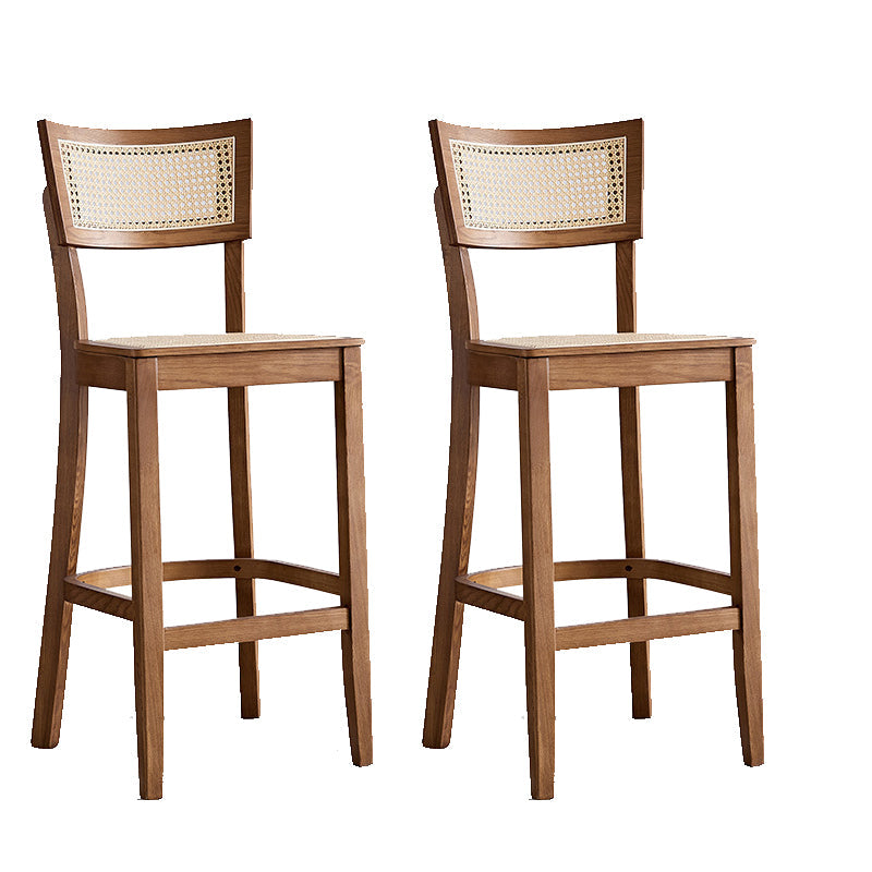 Contemporary Bar Stool Wooden Counter Bar Stool with Wood Legs for Bar