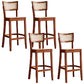 Contemporary Bar Stool Wooden Counter Bar Stool with Wood Legs for Bar
