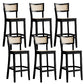 Contemporary Bar Stool Wooden Counter Bar Stool with Wood Legs for Bar