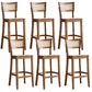 Contemporary Bar Stool Wooden Counter Bar Stool with Wood Legs for Bar