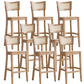 Contemporary Bar Stool Wooden Counter Bar Stool with Wood Legs for Bar