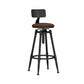 Industrial Adjustable Counter Chair Metal Round Indoor Dining Stool with Swivel