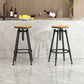 Industrial Adjustable Counter Chair Metal Round Indoor Dining Stool with Swivel