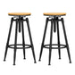 Industrial Adjustable Counter Chair Metal Round Indoor Dining Stool with Swivel