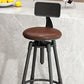 Industrial Adjustable Counter Chair Metal Round Indoor Dining Stool with Swivel