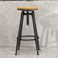 Industrial Adjustable Counter Chair Metal Round Indoor Dining Stool with Swivel