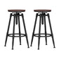 Industrial Adjustable Counter Chair Metal Round Indoor Dining Stool with Swivel