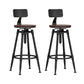 Industrial Adjustable Counter Chair Metal Round Indoor Dining Stool with Swivel