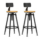 Industrial Adjustable Counter Chair Metal Round Indoor Dining Stool with Swivel