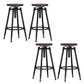 Industrial Adjustable Counter Chair Metal Round Indoor Dining Stool with Swivel