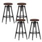Industrial Adjustable Counter Chair Metal Round Indoor Dining Stool with Swivel