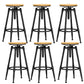 Industrial Adjustable Counter Chair Metal Round Indoor Dining Stool with Swivel