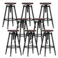 Industrial Adjustable Counter Chair Metal Round Indoor Dining Stool with Swivel