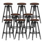 Industrial Adjustable Counter Chair Metal Round Indoor Dining Stool with Swivel