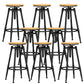 Industrial Adjustable Counter Chair Metal Round Indoor Dining Stool with Swivel