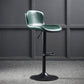 Modern Backrest Rotatable Counter Stool Iron Bar Stool with Cushion and Pedal