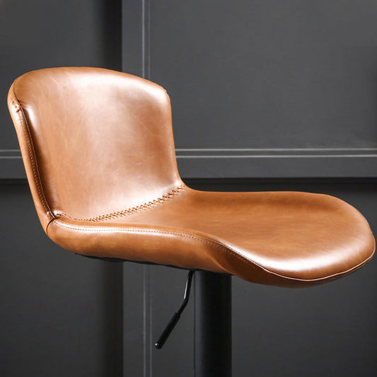 Sgabello da bar in ferro con bancone rotabile moderno con cuscino e pedale