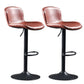 Modern Backrest Rotatable Counter Stool Iron Bar Stool with Cushion and Pedal