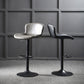 Modern Backrest Rotatable Counter Stool Iron Bar Stool with Cushion and Pedal