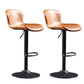 Modern Backrest Rotatable Counter Stool Iron Bar Stool with Cushion and Pedal