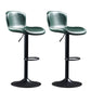 Modern Backrest Rotatable Counter Stool Iron Bar Stool with Cushion and Pedal